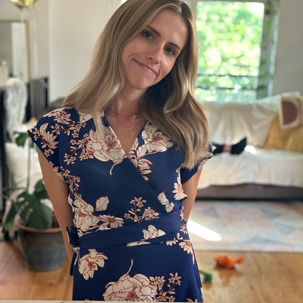Monteau Size S Cocktail Wrap Dress